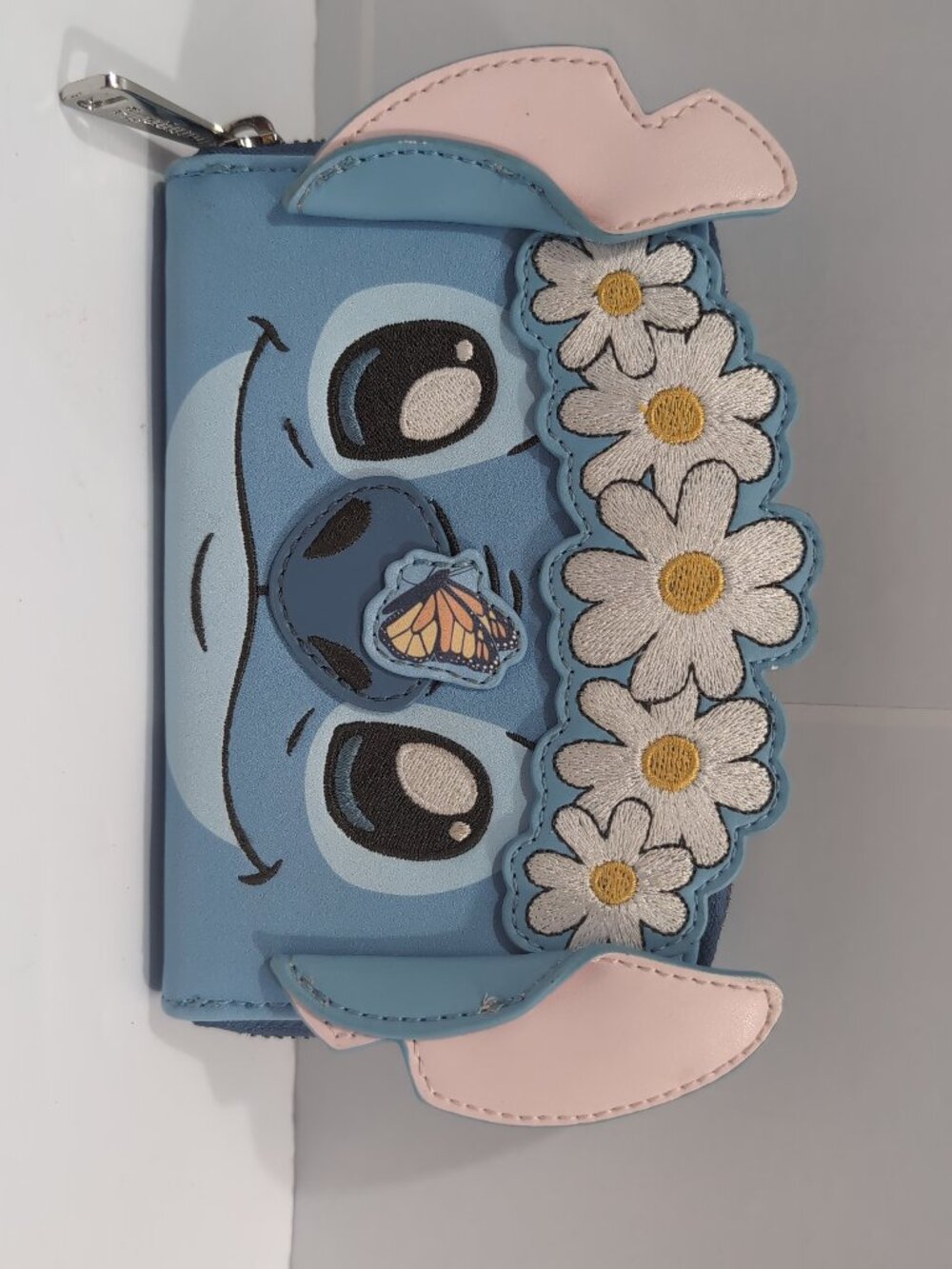 Loungefly Disney Stitch Springtime Cosplay Daisy Crown Butterfly Frog Wallet